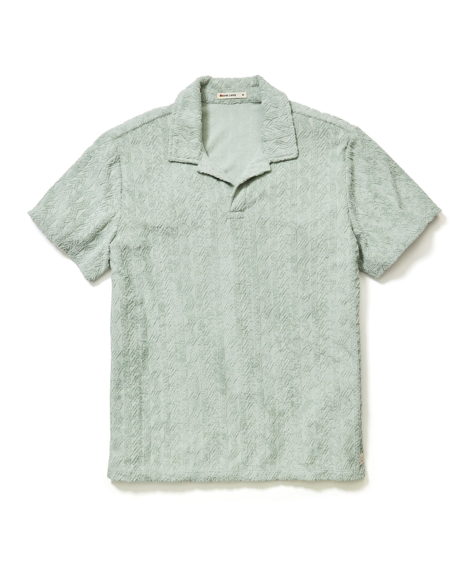 Textured Terry Polo