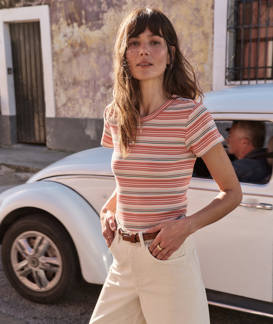 Lexi Rib Sun-In Crew Tee
