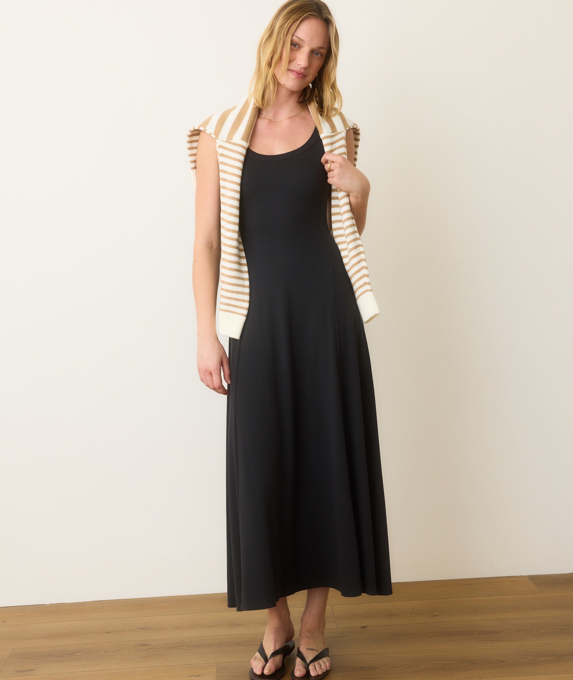 Lexi Rib Sun-In Fit & Flare Dress Black / XS Lexi Rib Sun-In Fit & Flare Dress Black / XS