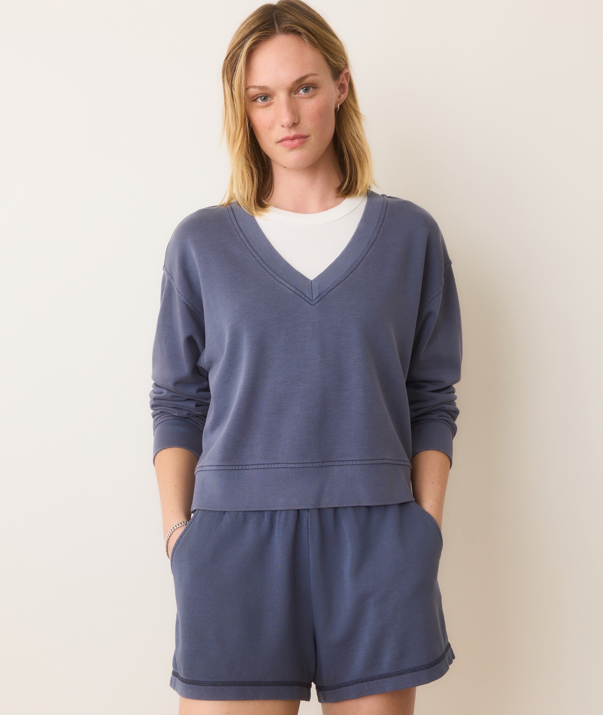 Cloud 9 Terry V-Neck Sweatshirt