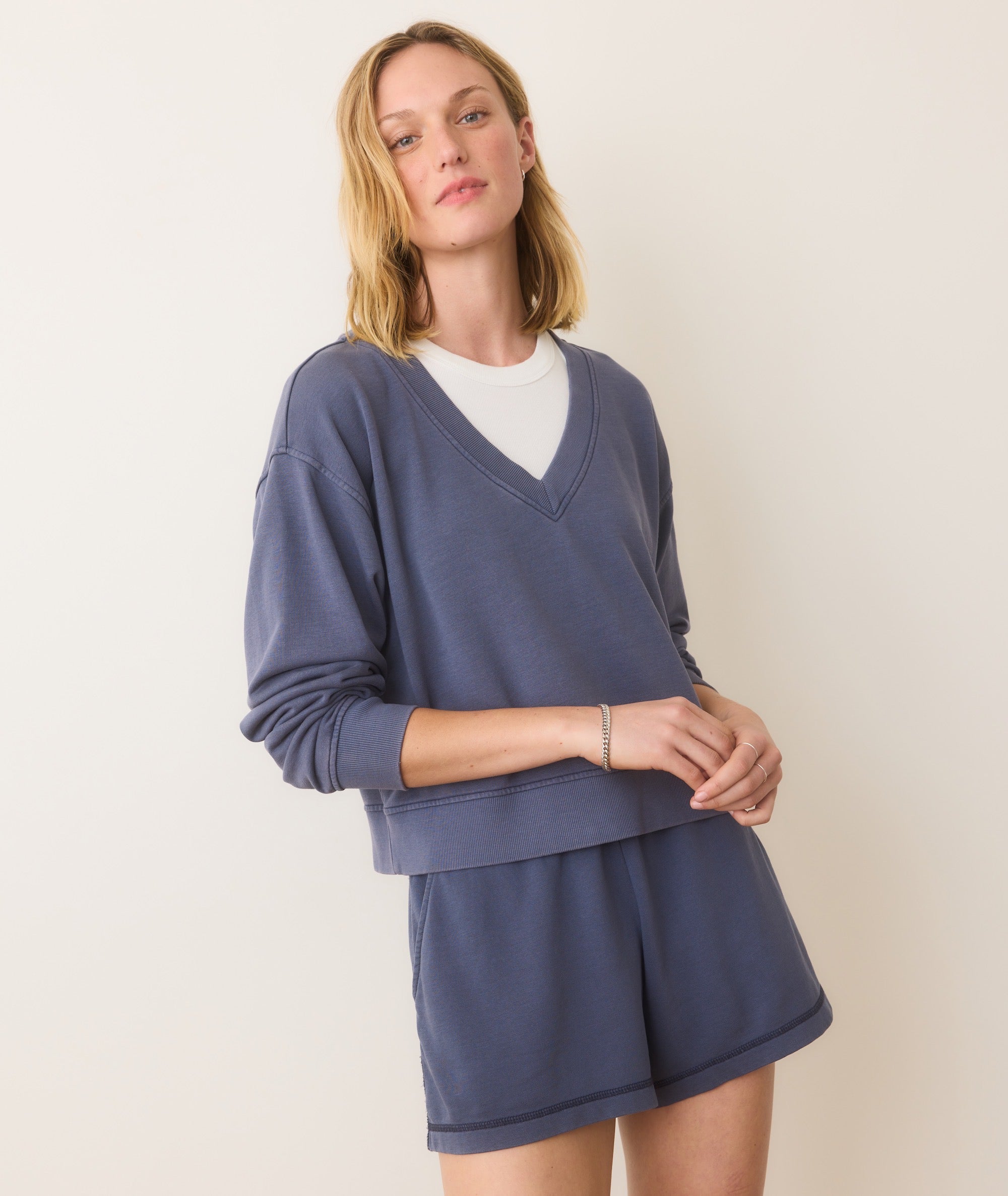 Cloud 9 Terry V-Neck Sweatshirt – Marine Layer