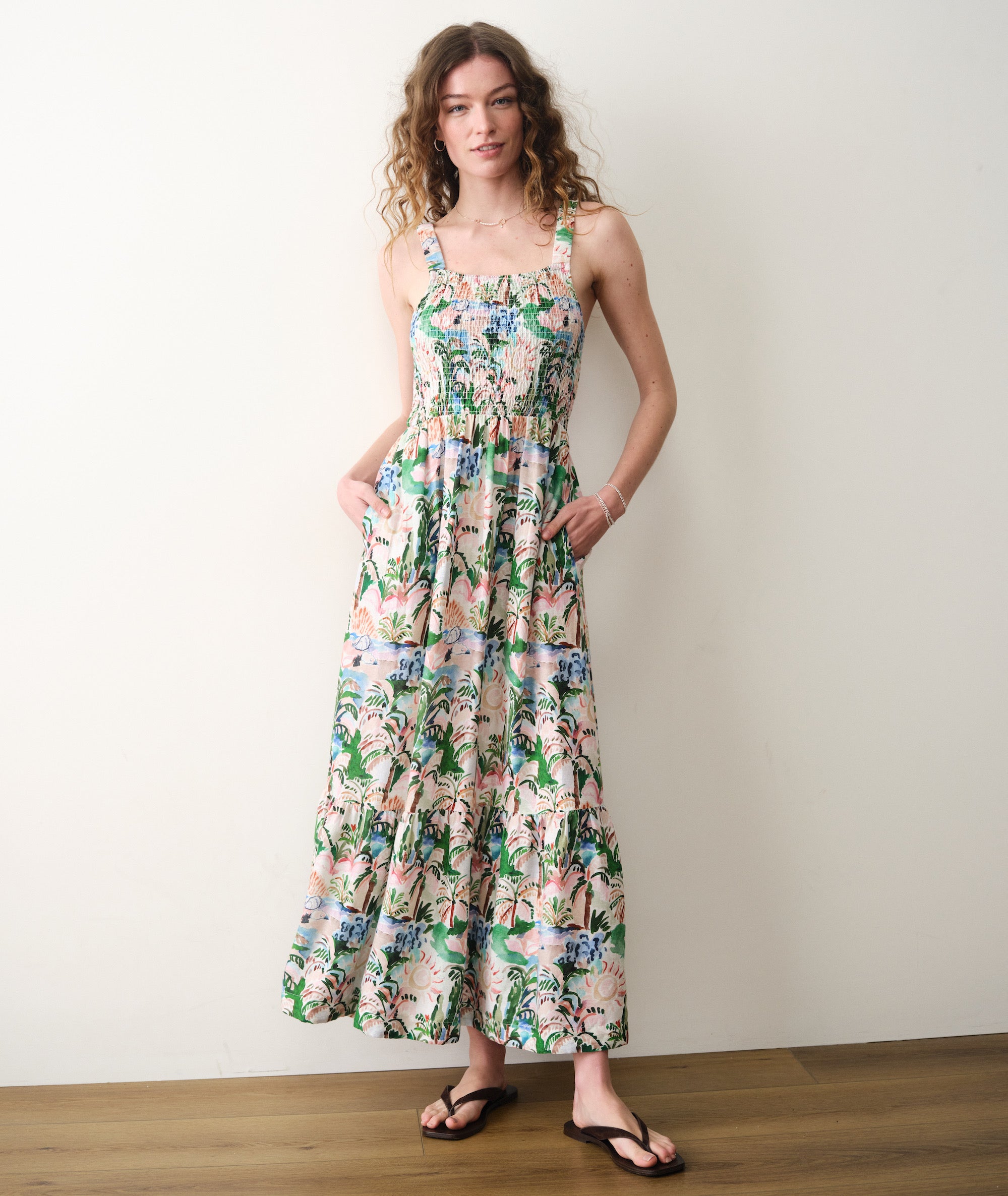 marine layer maxi dress Women's Selene Maxi Dress | Blue Floral