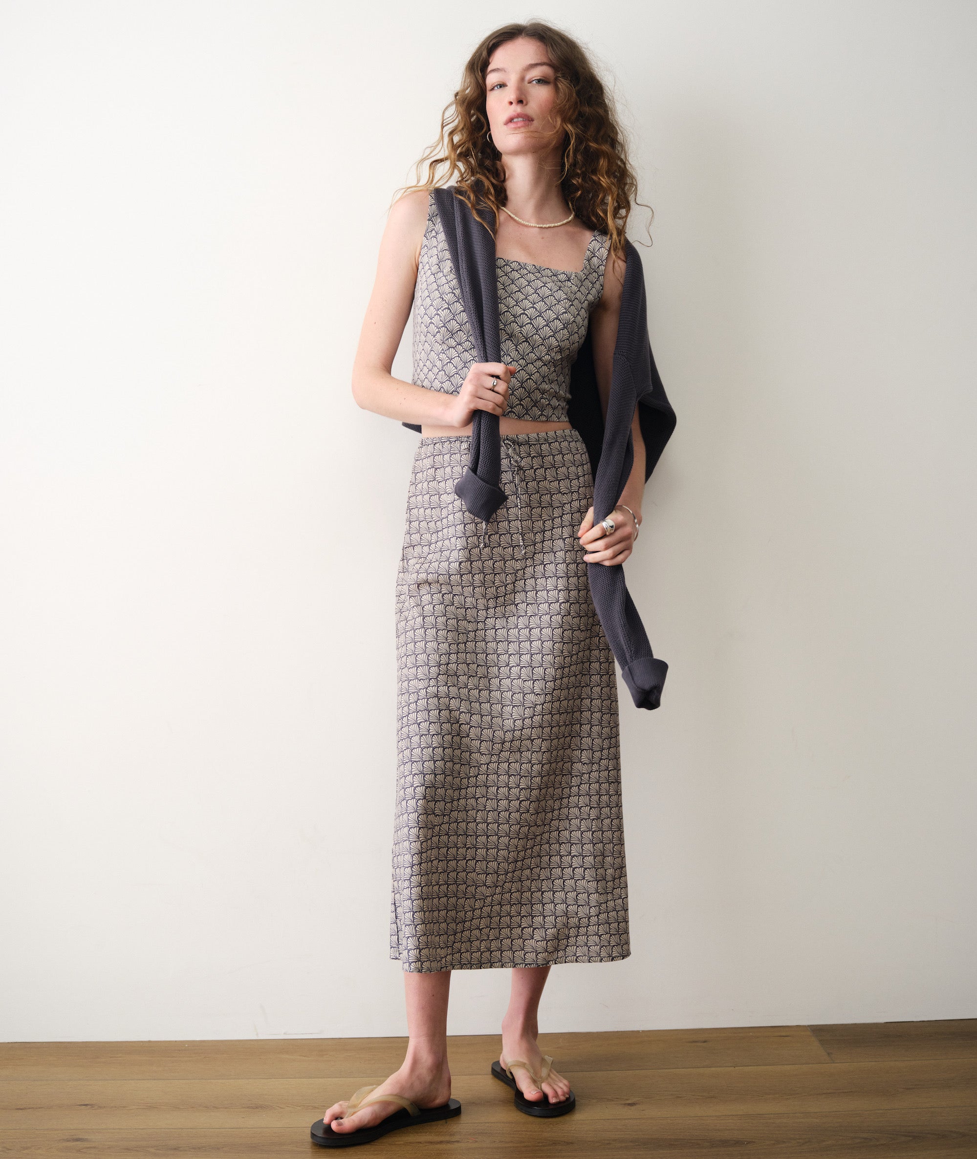 Avery Hemp Midi Skirt