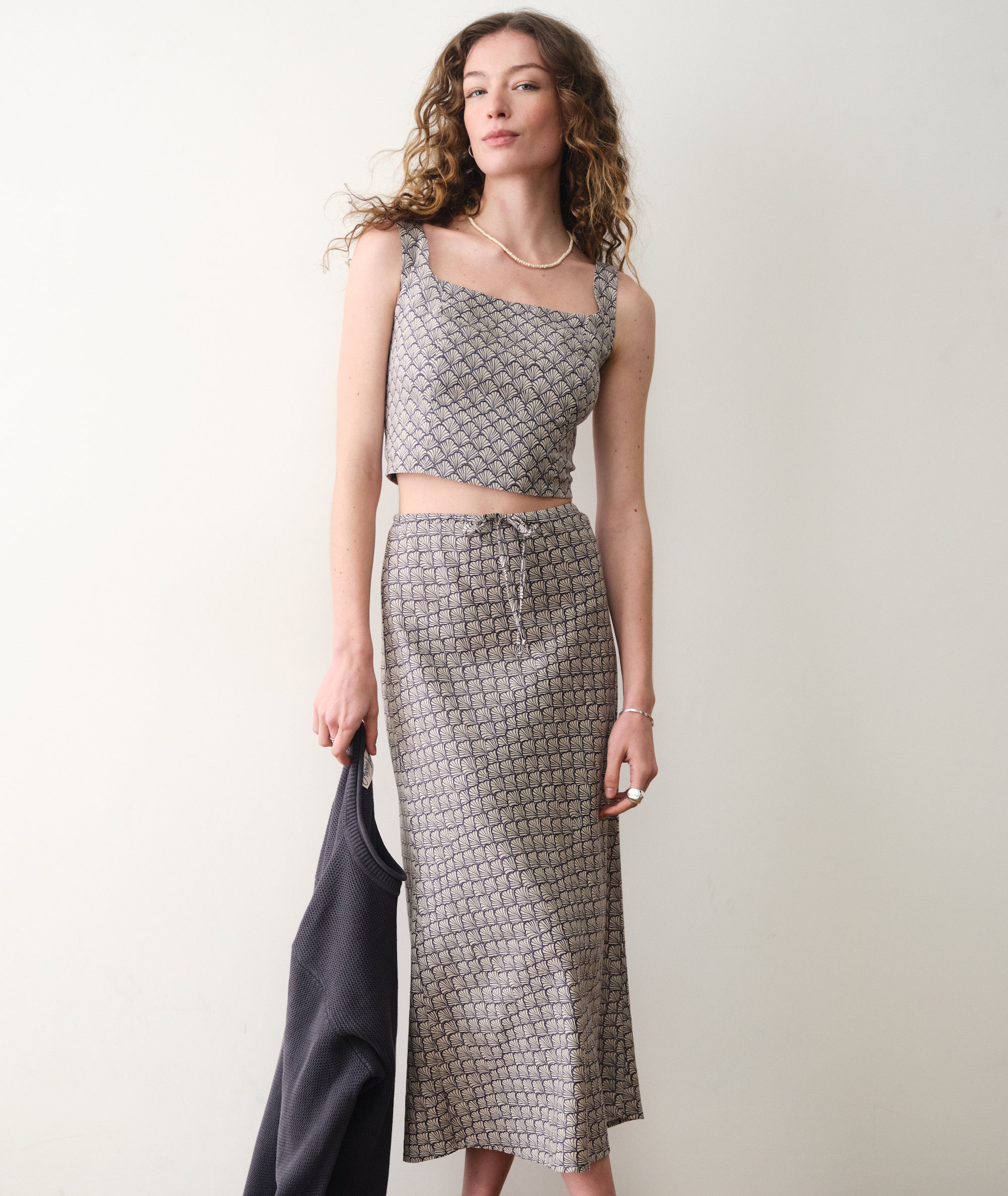 Avery Hemp Midi Skirt