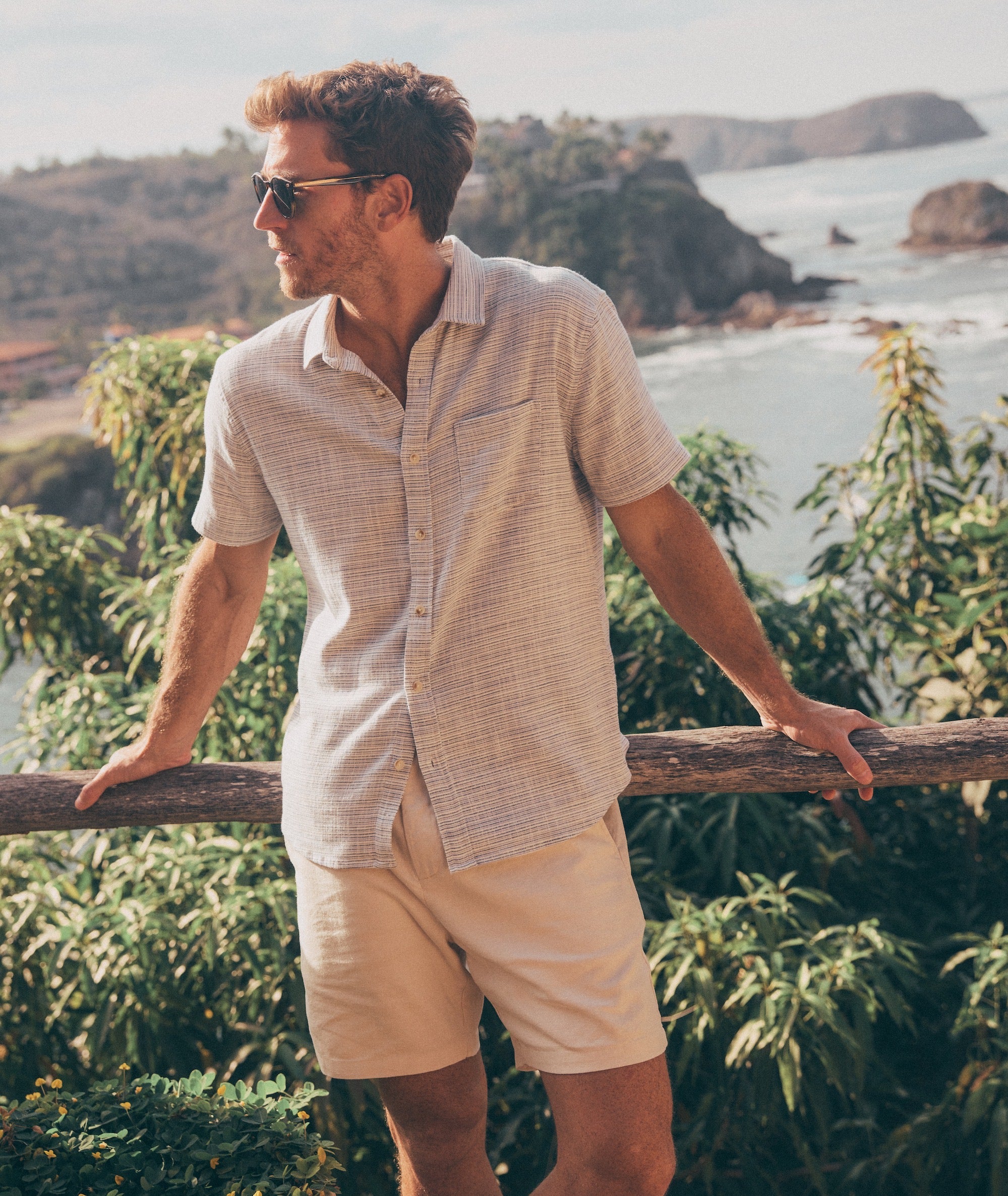 Stretch Selvage Short Sleeve Shirt Marine Layer