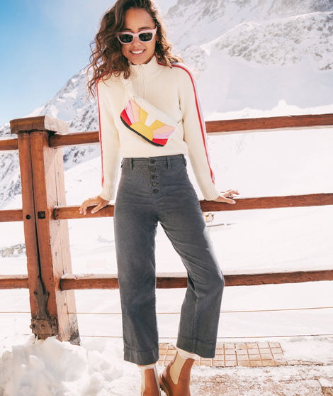 Corduroy Bridget Wide Leg Crop