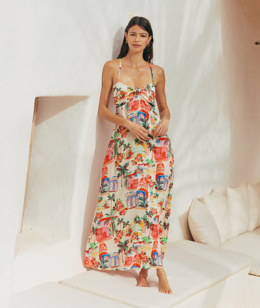 bengal multi paloma maxi dress Women's Paloma Maxi Dress | Palmas Print