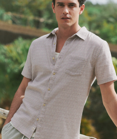 Stretch Selvage Short Sleeve Shirt