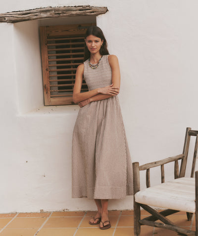 Darcy Seersucker Maxi Dress