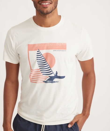 Re-Spun Sport Crew Graphic Tee
