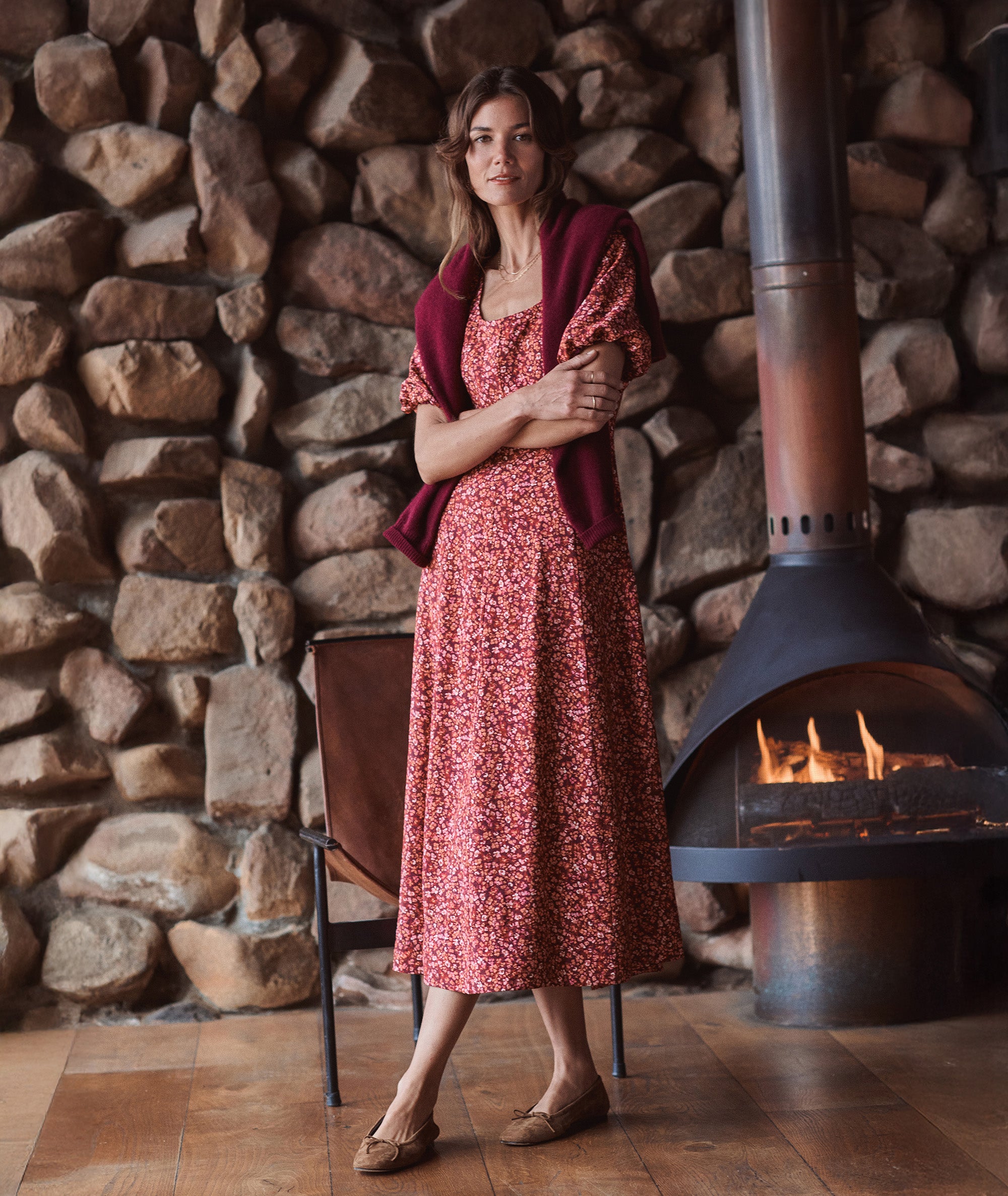 eden maxi dress EDEN MIDI DRESS BURGUNDY M