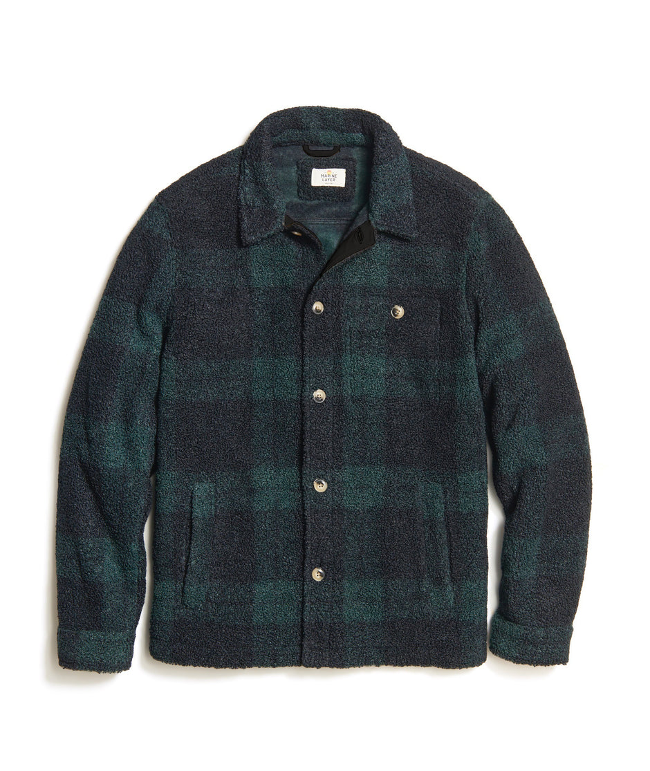 Sherpa Plaid Overshirt