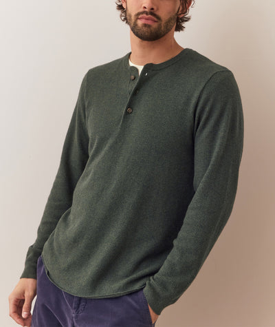 Merino Blend Sweater Henley