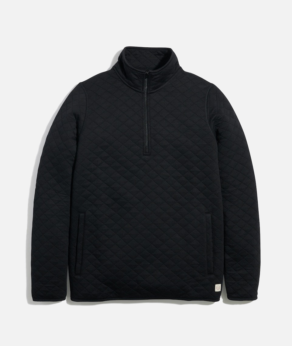 Women's Corbet Quarter Zip Pullover in Black – Marine Layer