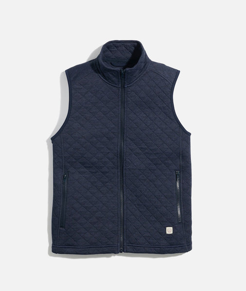 Women's Corbet Full Zip Vest in Navy – Marine Layer