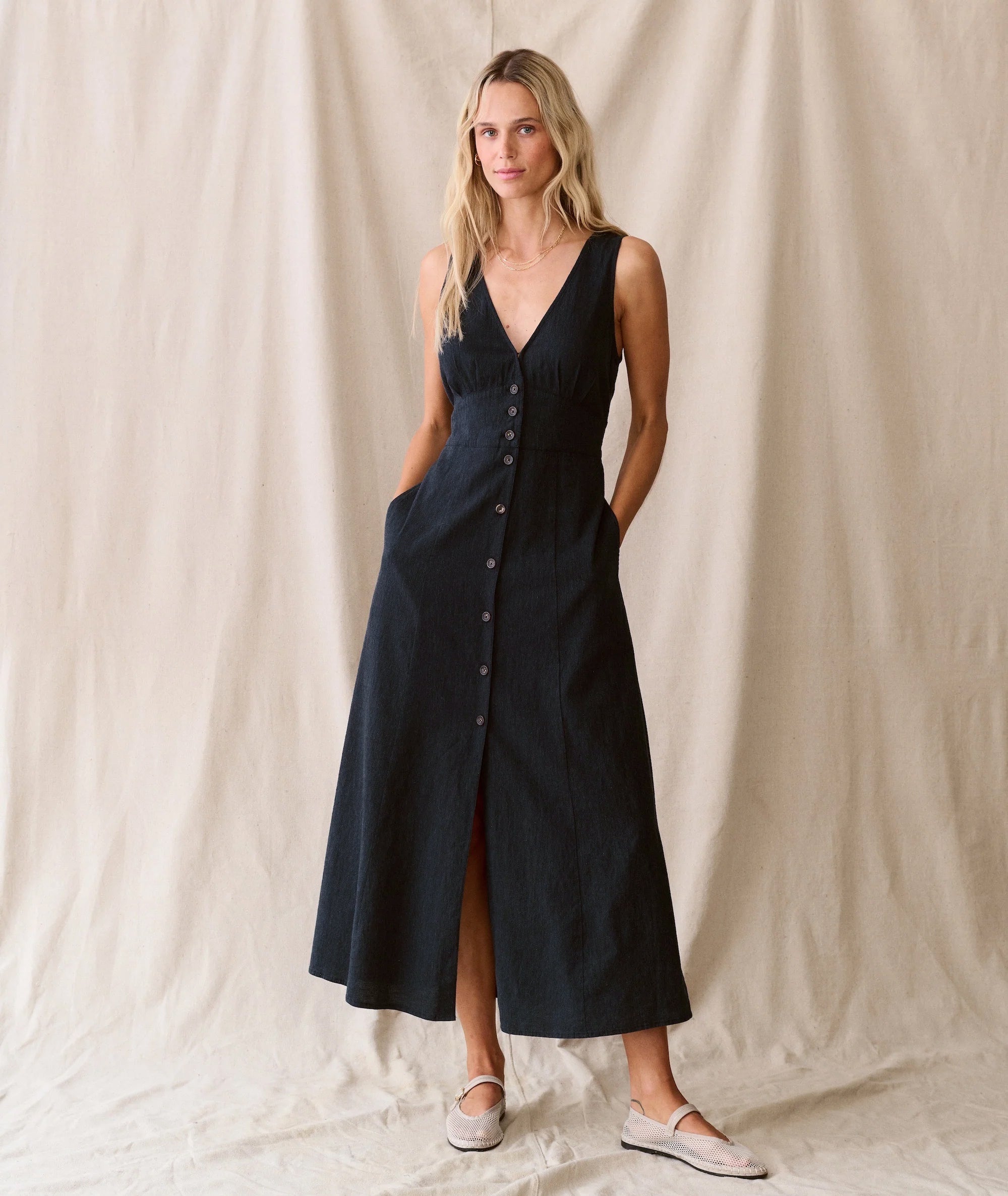 camila maxi dress marine layer Women's Camila Maxi Dress | Black