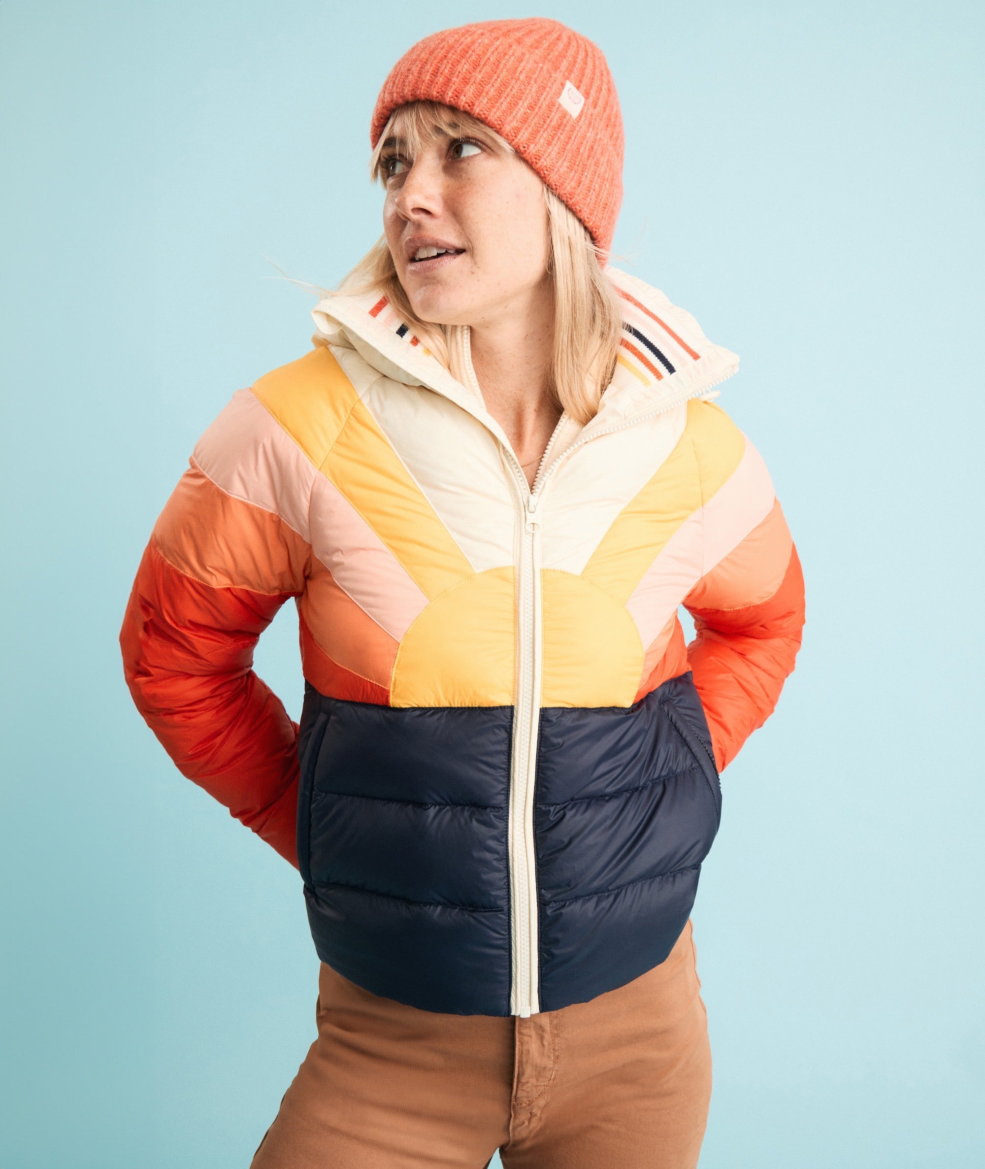 Marine layer puffer jacket on sale