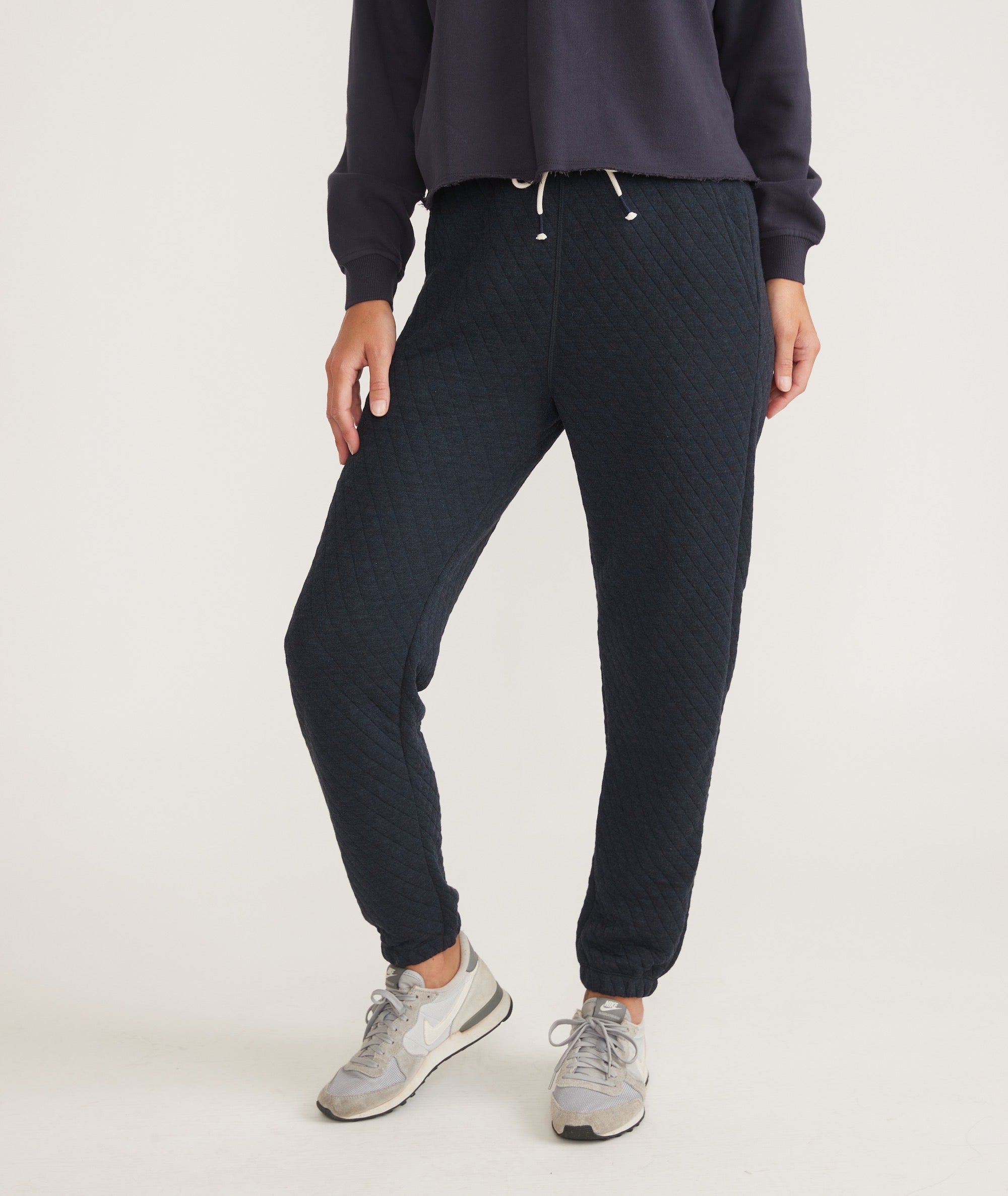 Quilted jogger 2025 pants