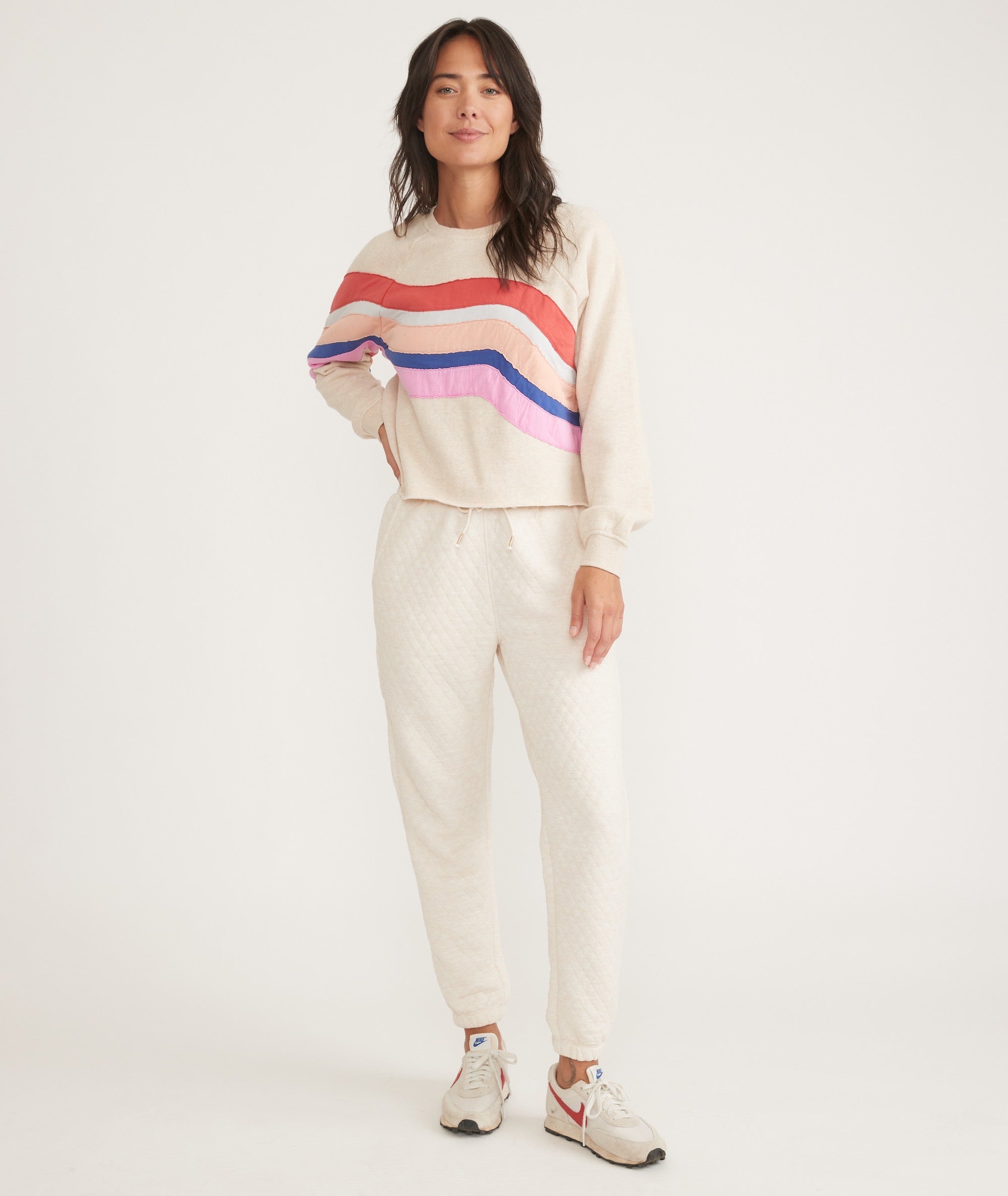 Quilted hotsell jogger set