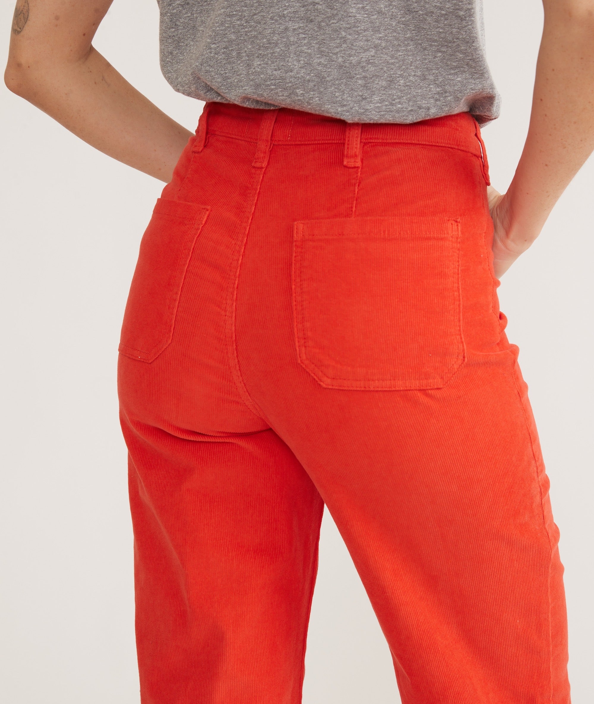Crop corduroy pants store