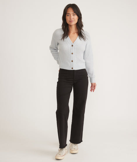 Full Length Raw Edge Bridget Pant
