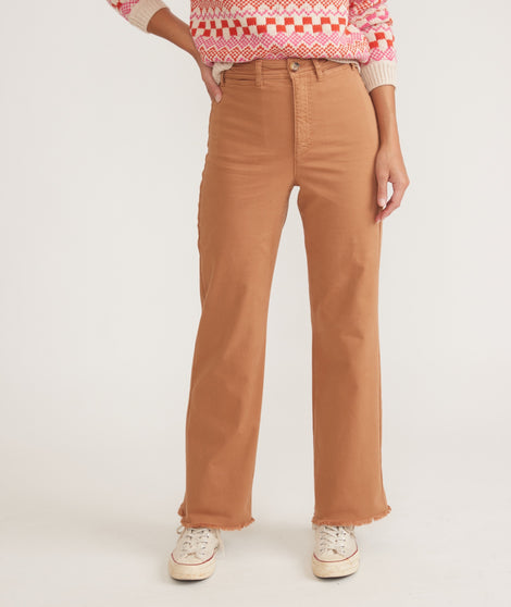 Full Length Raw Edge Bridget Pant