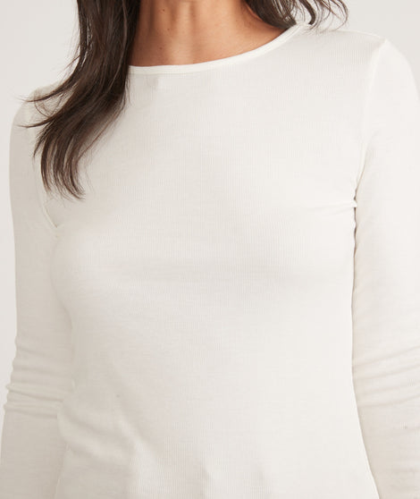 Lexi Rib Long Sleeve Crew Tee