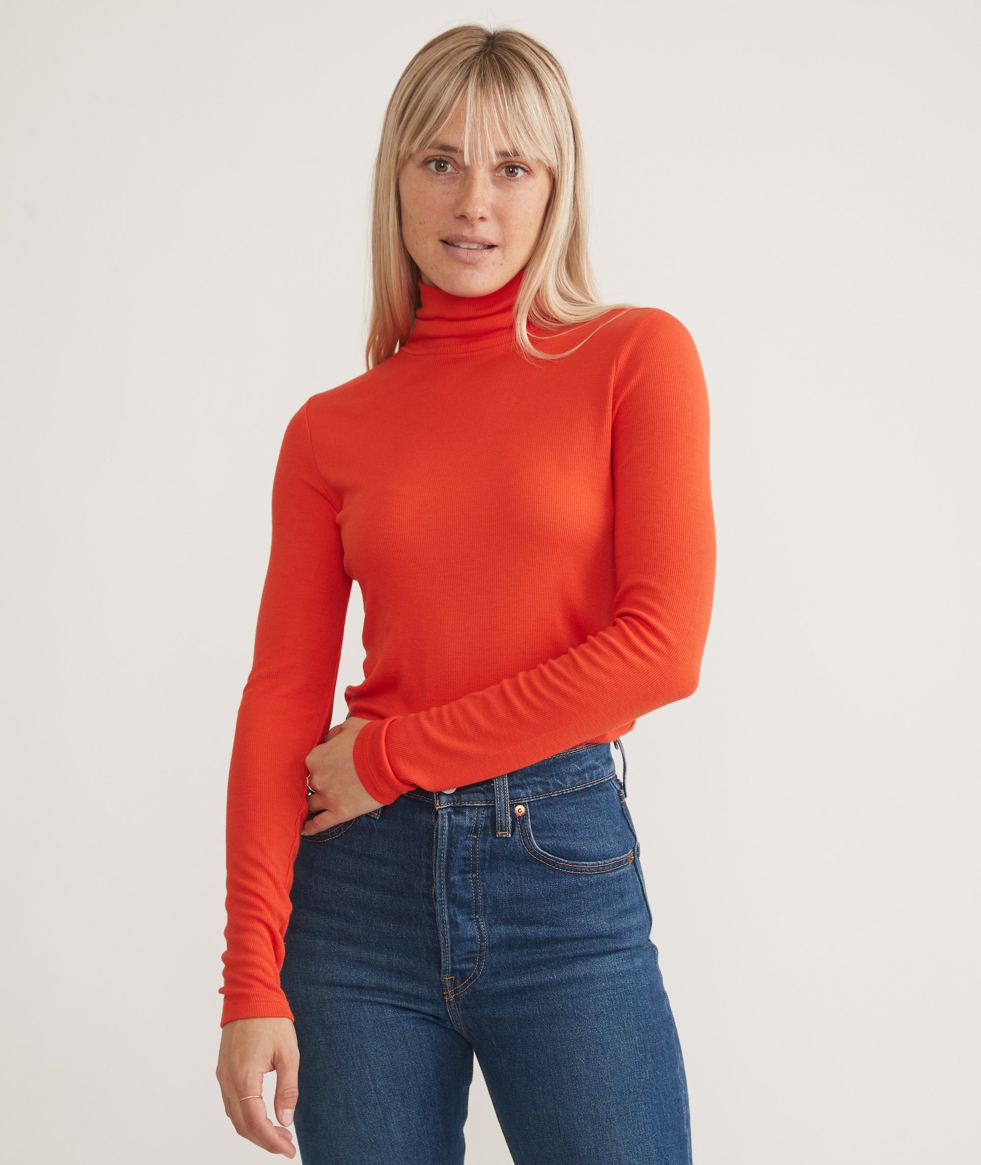 Lexi Rib Turtleneck – Marine Layer