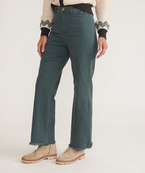 Full Length Raw Edge Bridget Pant