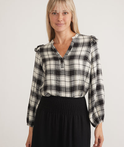 Jamie Ruffle Sleeve Top