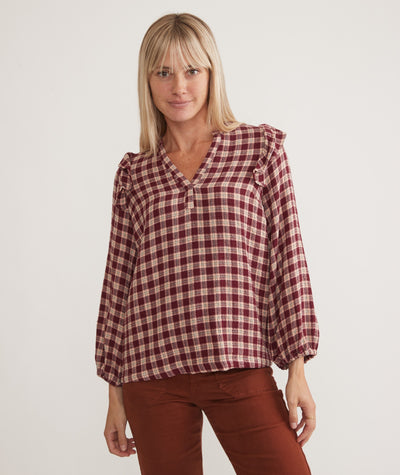Jamie Ruffle Sleeve Top