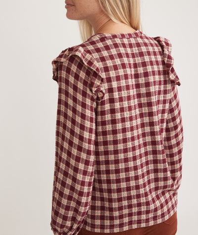 Jamie Ruffle Sleeve Top