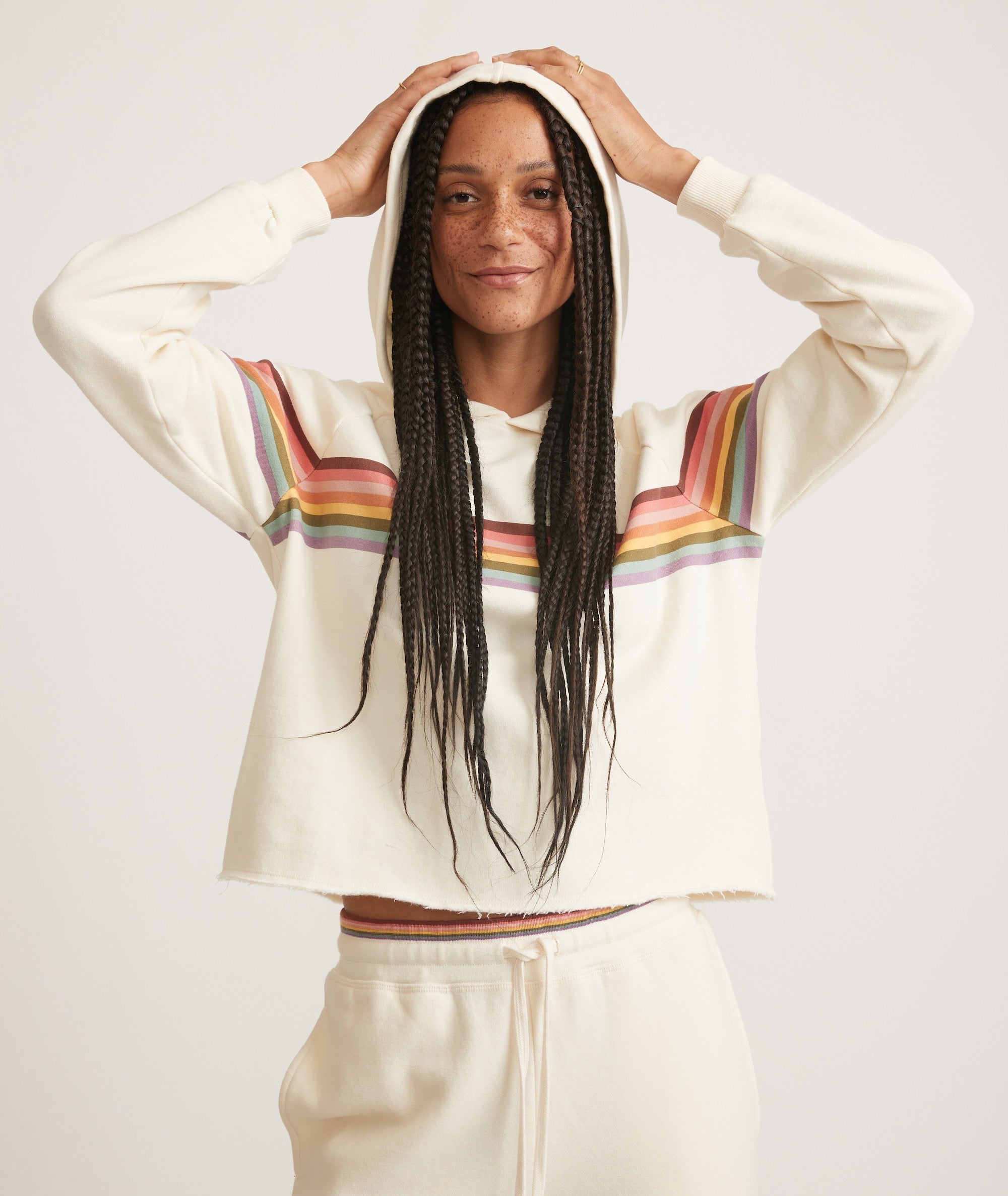 Anytime Cropped Hoodie Marine Layer