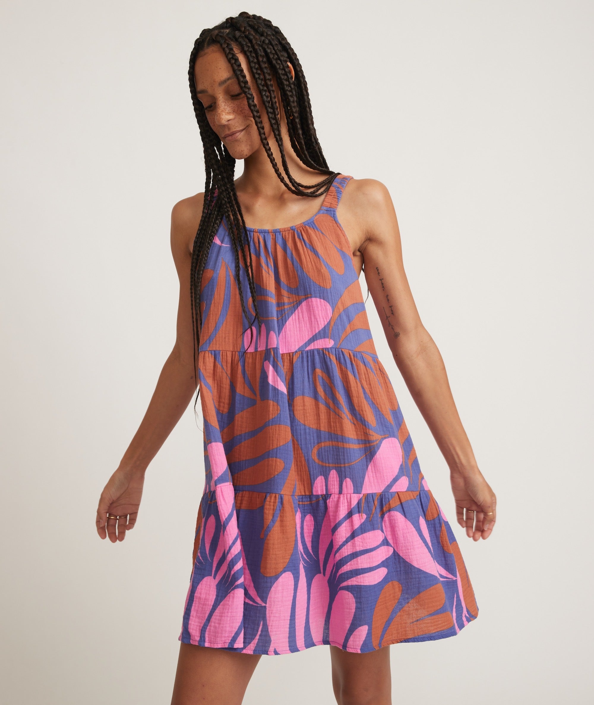 ANDMARY】Demi layered mini dress