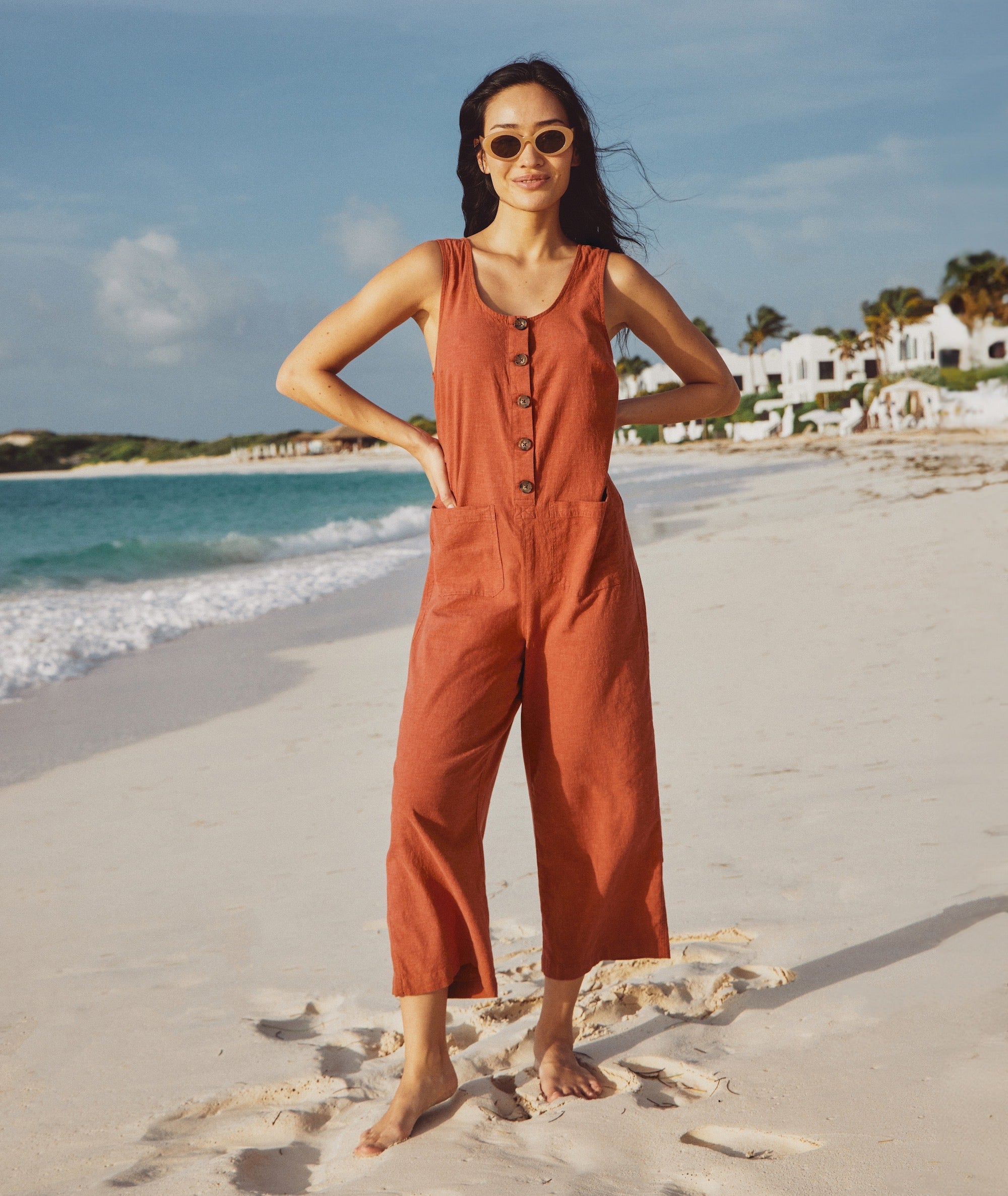 Beach jump suit hot sale