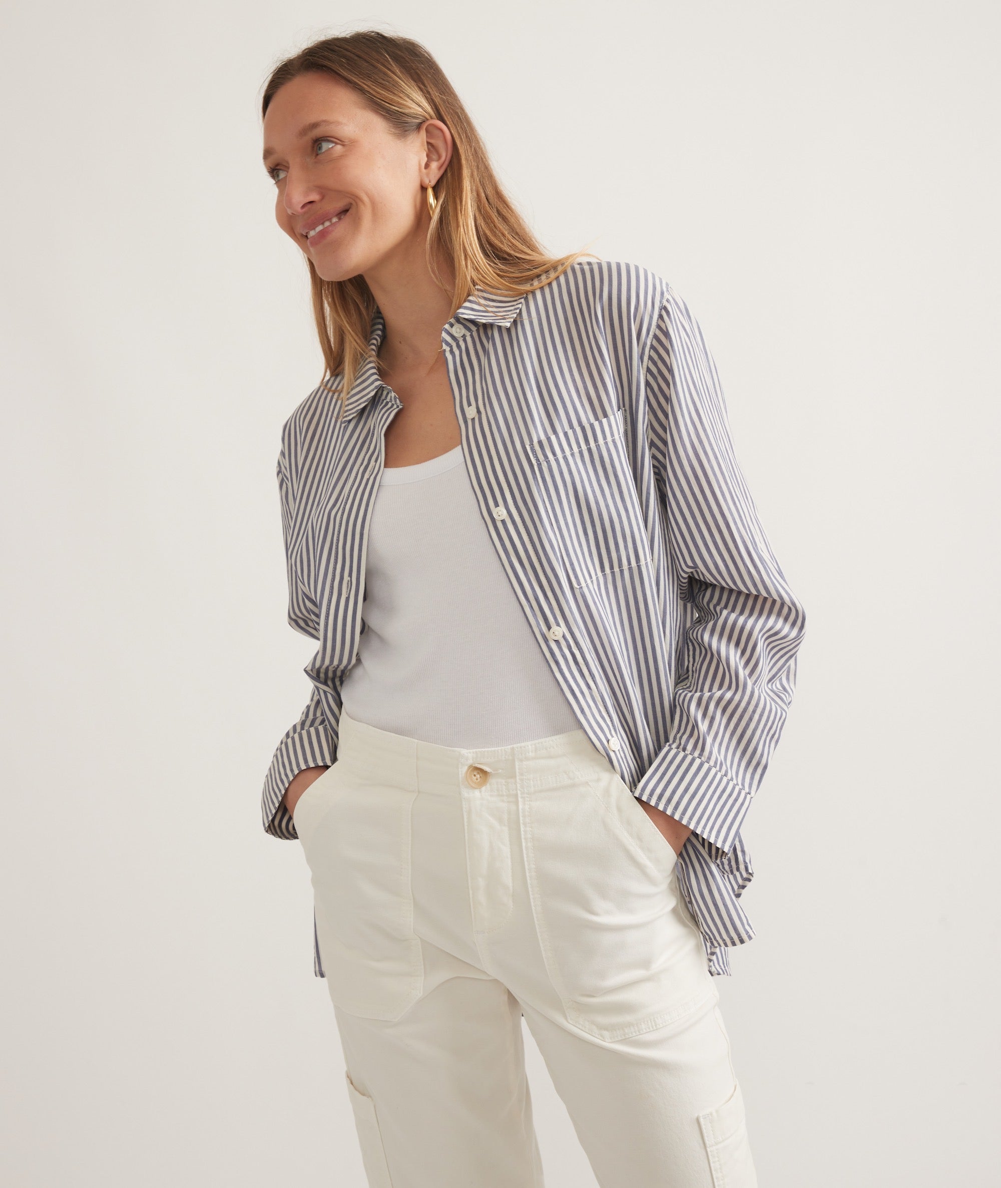 Abbey Relaxed Button Down