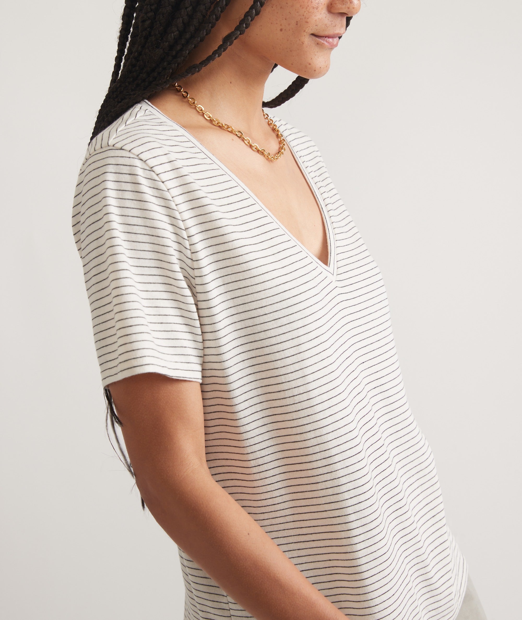 Boyfriend VNeck Tee Marine Layer