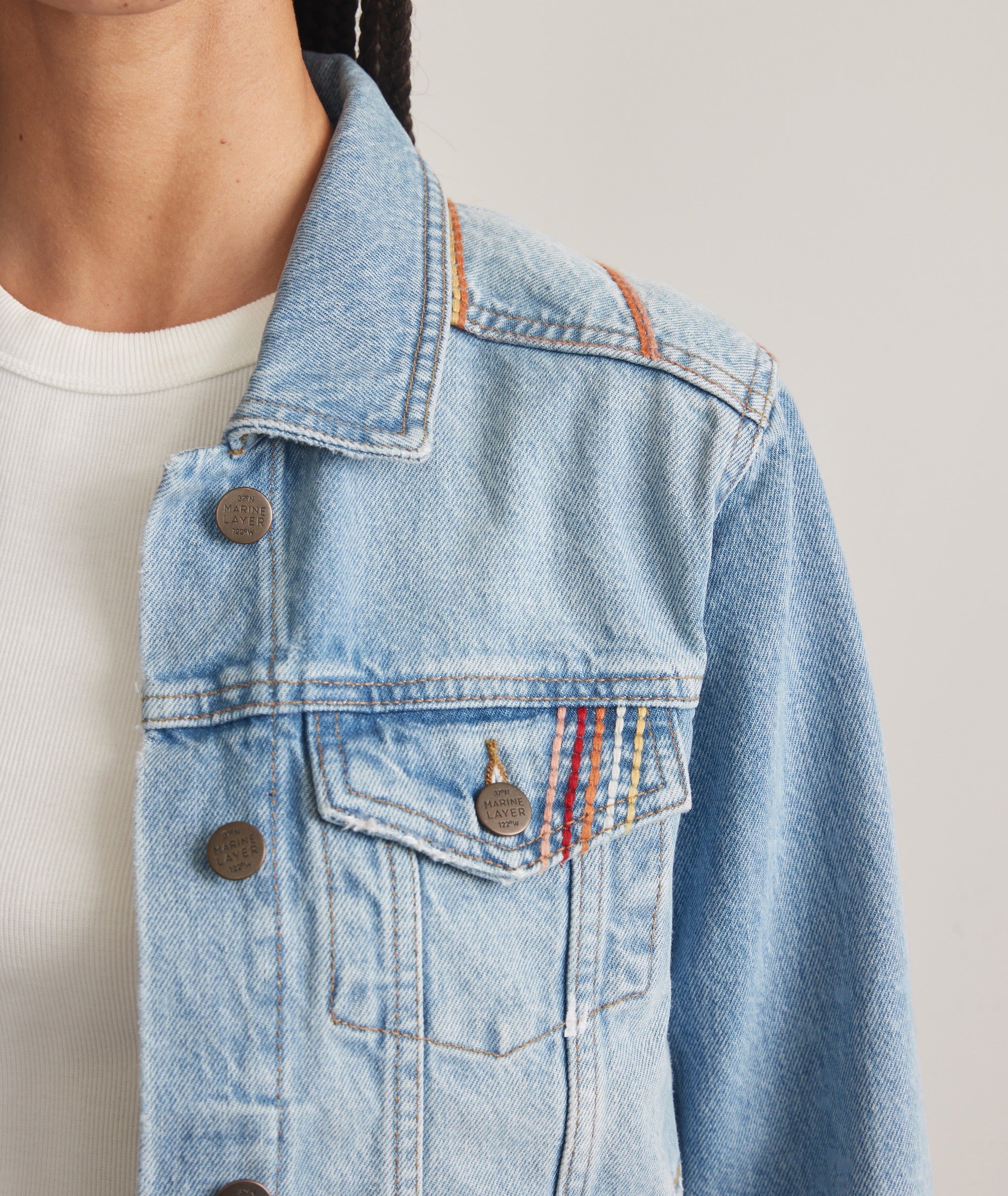 Marine layer denim jacket store