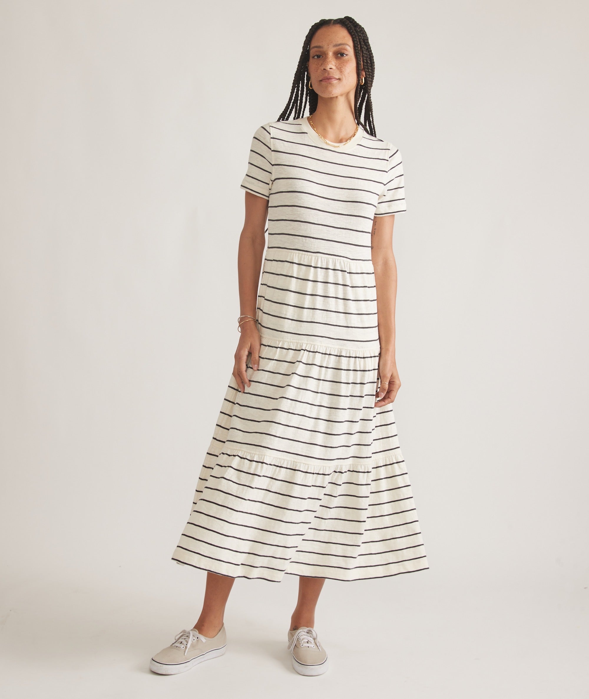Reverie Slub Midi Dress