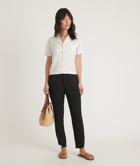 Re-Spun Tall and Petite Allison Pant in Black