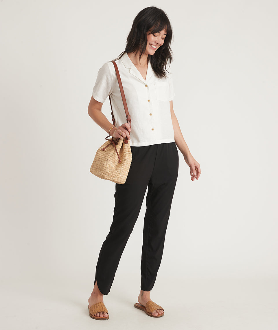 Re-Spun Tall and Petite Allison Pant in Black – Marine Layer