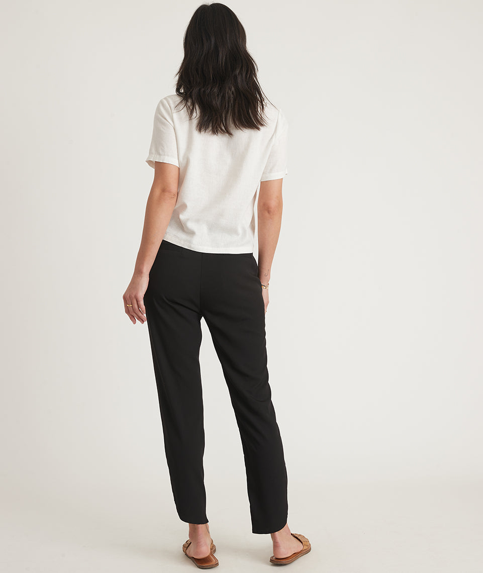 Petite Layer Tall Marine Pant Re-Spun and in – Black Allison