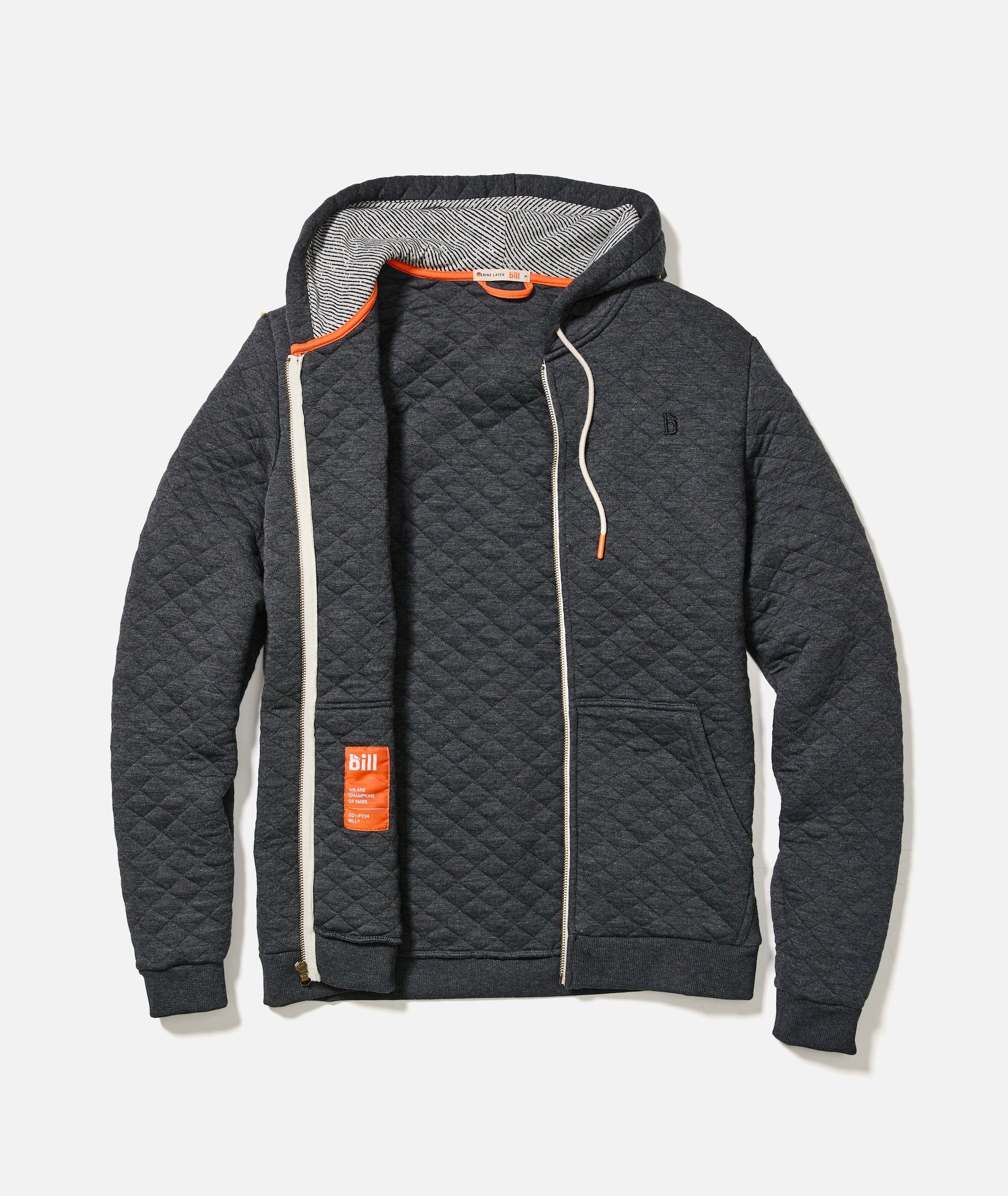 Custom Cut & Sew Corbet Quilted Full Zip Hoodie