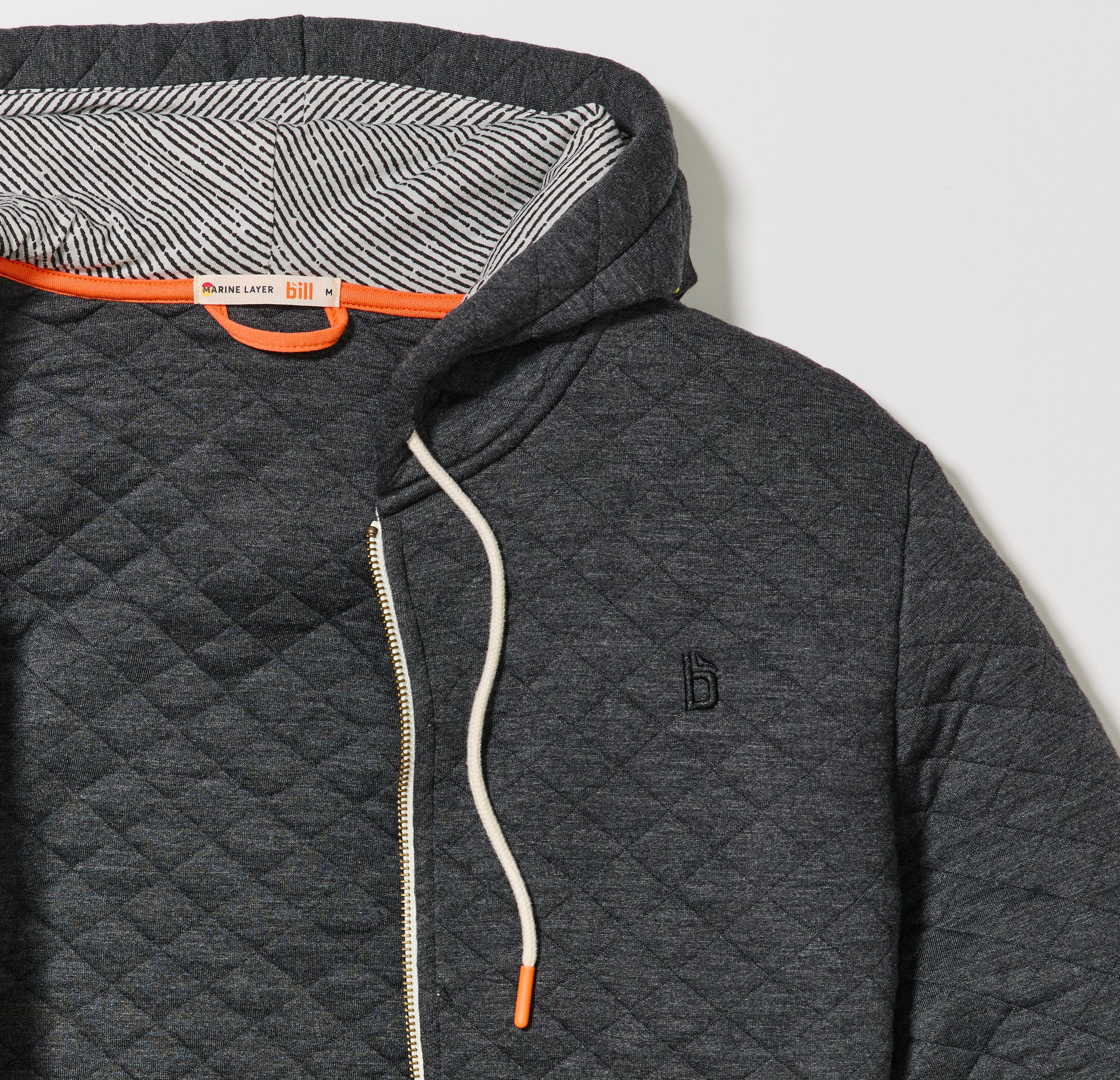 Custom Cut & Sew Corbet Quilted Full Zip Hoodie
