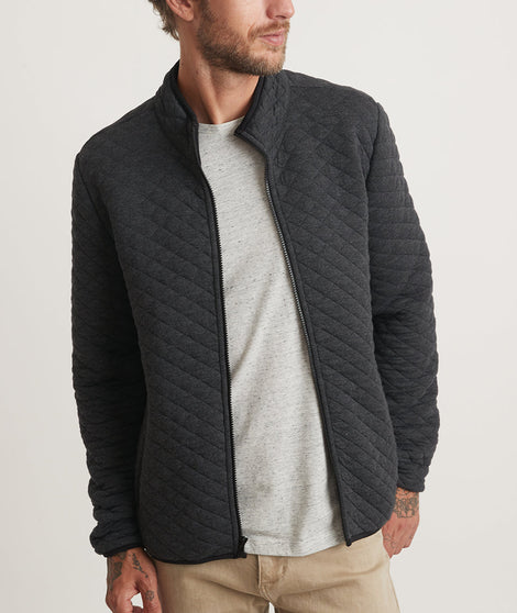 Men's Corbet Full Zip Jacket in Charcoal