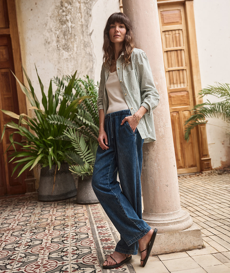 Drawstring Denim Pant – Marine Layer Drawstring Denim Pant – Marine Layer