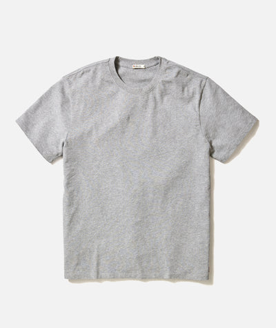 Men's Luxe 250 Tee in Heather Grey