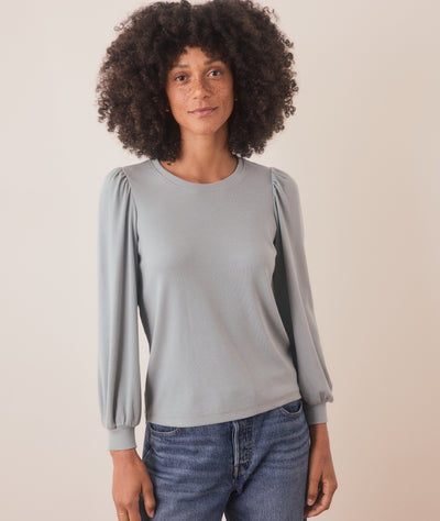 Lexi Rib Puff Sleeve Top