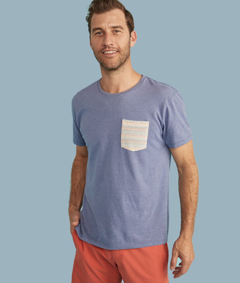 Re-Spun Contrast Pocket Tee