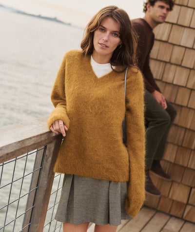Suri Alpaca V-Neck Sweater